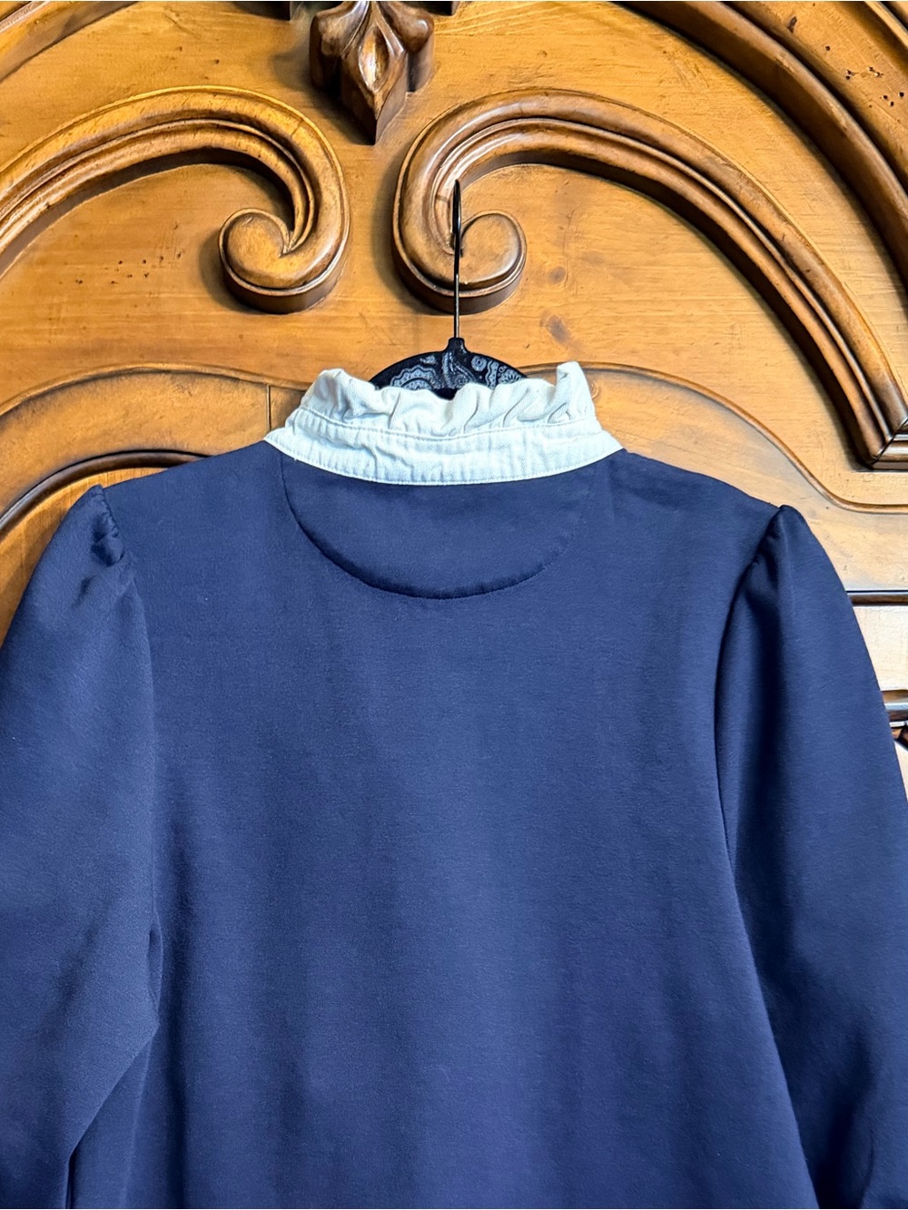 Tuckernuck Pomander Place Charlotte Terry Mini Dress Navy Size M - Picture 10 of 10